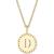 商品第4个颜色D, Sarah Chloe | Initial Medallion Pendant Necklace in 14k Gold-Plated Sterling Silver, 18"