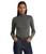 Ralph Lauren | Petite Faux Leather Trim Ribbed Turtleneck, 颜色Modern Grey Heather