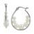 商品第2个颜色Sterling Silver, Macy's | Cultured Freshwater Pearl (3-6mm) Hoop Earrings in 14k Gold-Plated Sterling Silver