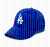 MLB | 【享贝家】（国内现货）MLB 复古小标软顶棒球帽 大标男女情侣遮阳鸭舌帽 明星同款 多色, 颜色蓝色LA大标