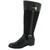 商品Karen Scott | Karen Scott Womens Deliee 2 Belted Knee-High Riding Boots颜色Black