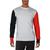 商品K-Swiss | K-Swiss Men's Colorblock Fleece Lined Activewear Lifestyle Crewneck Sweatshirt颜色Grey Heather