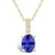商品第2个颜色Gold, Macy's | Tanzanite (1-1/4 Ct. t.w.) and Diamond Accent Pendant Necklace