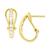 商品Macy's | Diamond Baguette Hoop Earrings (1/2 ct. t.w.) in 14k White or Yellow Gold颜色Yellow Gold