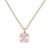 颜色: Pink., Kate Spade | Little Luxuries Gold-Tone Pavé & Crystal Square Pendant Necklace, 16" + 3" extender