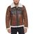 商品第2个颜色Brown, Tommy Hilfiger | Men's Faux Leather Shortie Rancher Jacket with Fleece Accents