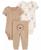 颜色: Brown, Carter's | Baby Boys and Baby Girls 3-Pc. Little Character Bodysuit & Pant Set