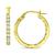 商品第2个颜色Gold Over Silver, Giani Bernini | Small Sterling Silver Earrings, Cubic Zirconia Hoop Earrings, 0.6", (3/4 ct. t.w.)