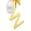 颜色: Gold-W, ADORNIA | 14K Gold Plated Initial & Pearl Pendant Necklace