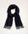 Brooks Brothers | Cashmere Fringed Scarf, 颜色Navy