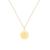 颜色: letter g, Savvy Cie Jewels | 18K GOLD VERMEIL OVER STERLING SILVER ROUND INITIAL PENDANT W/ CHAIN