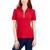 商品Tommy Hilfiger | Women's Cotton Zip-Front Short-Sleeve Polo Shirt颜色Chili Pepper