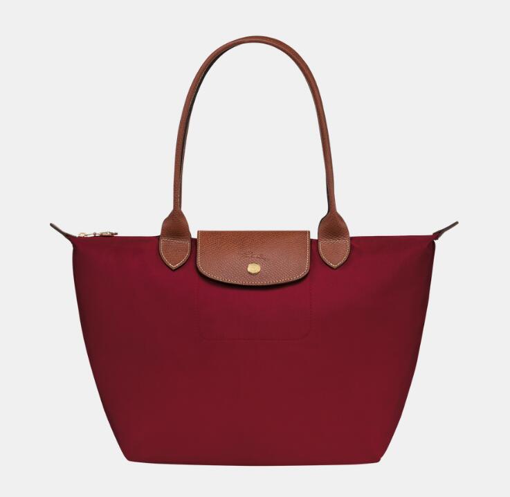商品第6个颜色红色, Longchamp | 珑骧女士多色中号长柄经典饺子包手提包2605 089（香港仓发货）
