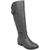 商品Karen Scott | Karen Scott Womens Leandraa Faux Leather Knee-High Boots颜色Gray