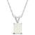 颜色: White Gold, Macy's | Opal (3/4 ct.t.w ) Pendant Necklace in 14K White Gold or 14K Yellow Gold