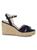 color NICE_BLUE, Stuart Weitzman | Women's Rosemarie Suede Wedge Sandals