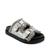 商品Aerosoles | Women's Olivia Footbed Sandals颜色Silver-Tone Combo Leather