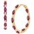 颜色: Ruby, Macy's | Emerald (3 ct. t.w.) & White Topaz (1/4 ct. t.w.) Marquise In & Out Small Hoop Earrings in 14k Gold, 0.82" (Also in Ruby & Sapphire)