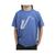 color Blue, LA Pop Art | Big Boy's Word Art T-Shirt - Sax