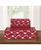 颜色: Medium Red, Elegant Comfort | Geometric Printed Microfiber 4-Pc. Sheet Set