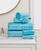 颜色: Blue, Juicy Couture | Stripe Cotton 6-Pc. Bath Towel Set