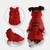 颜色: Red, Primeware Inc. | Warm Stylish Duffle Dog Coat