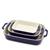 颜色: Dark Blue, Staub | 3 Pc Rectangular Stoneware Bakers Set