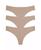 颜色: Nude, Honeydew Intimates | Women's Skinz Thong, Pack of 3