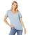 商品Madewell | Whisper Cotton V-Neck Tee颜色Terrace Blue