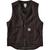 商品第1个颜色Dark Brown, Carhartt | Carhartt Men's Washed Duck Sherpa-Lined Vest