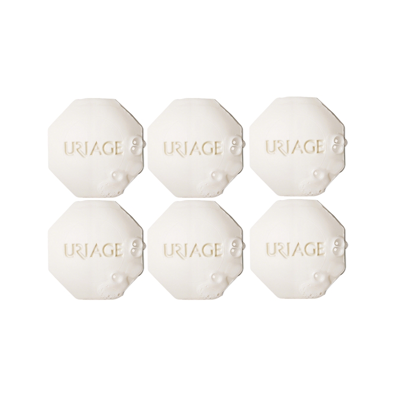 颜色: 100g 6块装, Uriage | Uriage依泉 滋养保湿皂100g 温和清洁