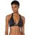 color Black, Kate Spade | Tortoise Heart Buckle Detail Halter Bikini Top and Removable Soft Cups