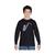 color Black, LA Pop Art | Boy's Word Art Long Sleeve T-Shirt - Sax