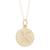 ADORNIA | Adornia Initial Circle Disc Necklace gold, 颜色yellow - k