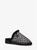 商品第4个颜色BLACK, Michael Kors | Janis Faux Fur-Lined Logo Jacquard Slipper