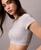 颜色: Wild Grey, Calvin Klein | Women's Icon T-Shirt Logo-Hem Bralette