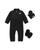 The North Face | Unisex Denali Coverall, Mittens & Booties Three Piece Set - Baby, 颜色Black