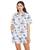 Eberjey | Organic Sandwashed Cotton Printed - The Short PJ Set, 颜色Riviera Toile Coastal Blue