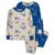 商品Carter's | Baby Boys Construction Snug Fit Pajama, 4 Piece Set颜色Blue