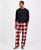 颜色: Red, Club Room | Men's Fleece Long-Sleeve T-Shirt & Plaid Pajama Pant Set, Created for Macy's