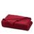 颜色: Cranberry, Boll & Branch | Ribbed Knit Throw Blanket, 50" x 70"