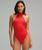 颜色: Grenadine Red, Lululemon | Wundermost Ultra-Soft Nulu Mockneck Sleeveless Bodysuit