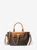 color BRN/ACORN, Michael Kors | Hamilton Legacy Small Logo Belted Satchel