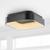 商品第1个颜色black, JONATHAN Y | Rafael 17.7" Integrated LED  Metal Flush Mount Ceiling Light