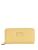 color yellow, Guess Factory | Abree Glitter Medium Zip-Around Wallet