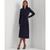 Ralph Lauren | Women's Self-Belt Long-Sleeve Surplice Georgette Midi Dress, 颜色Lighthouse Navy