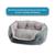 商品第2个颜色Gray, Macy's | Arlee Cozy Oval Round Cuddler Pet Dog Bed