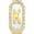 颜色: Gold-K, ADORNIA | Crystal Mother of Pearl Initial Pendant Necklace