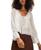 颜色: Ivory, Free People | Women's Embroidered Lace Shirt