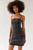 color Black, Urban Outfitters | UO Whitney Denim Mini Dress